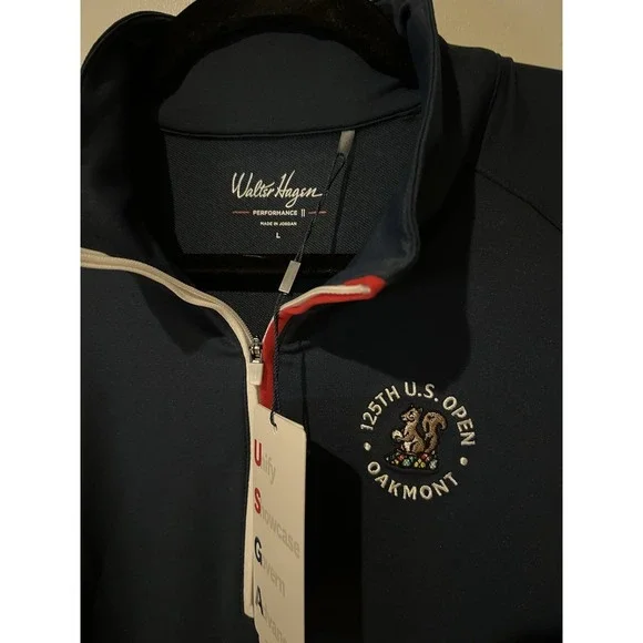 NWT Walter Hagen Women's Large US Open 1/4 Zip Blue 125th US Open Oakmont - Picture 2 of 5